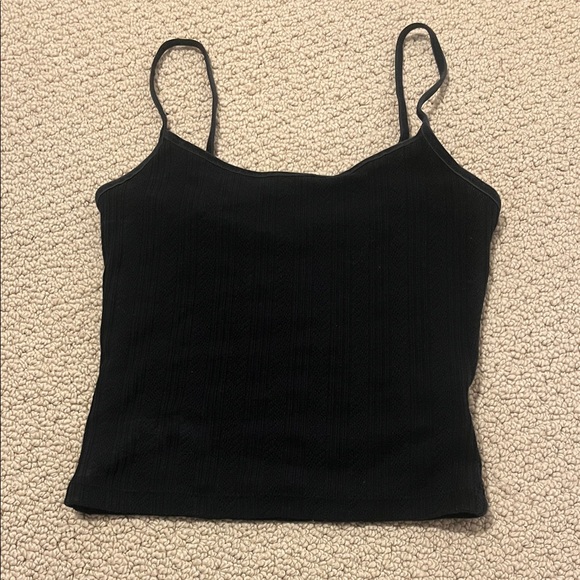 American Eagle Outfitters Black Camisole Top Textured Extra Small - Picture 2 of 4